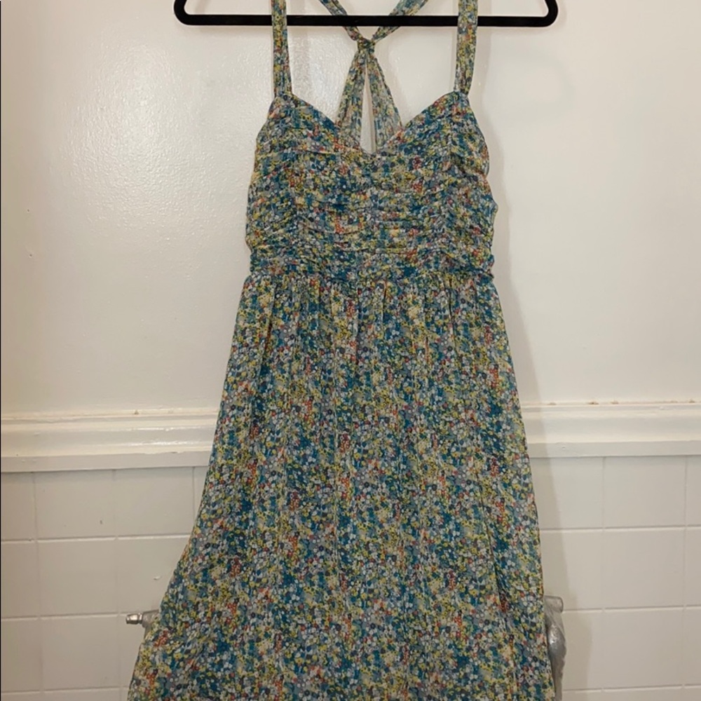 Chiffon flowered sundress